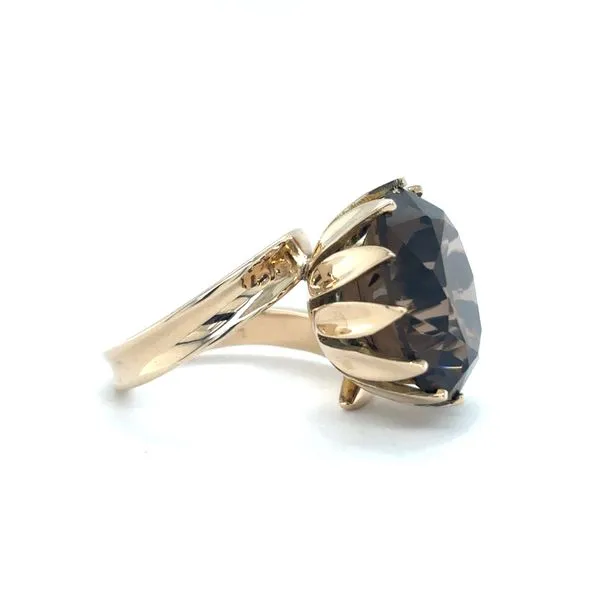 Estate 14K Yellow Gold Smoky Quartz Ring Image 3 Georgetown Jewelers Wood Dale, IL