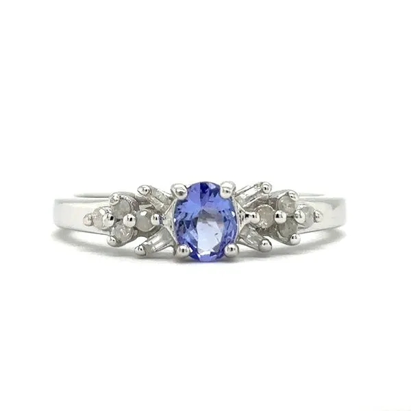Estate Gold Tanzanite and Diamond Ring Georgetown Jewelers Wood Dale, IL