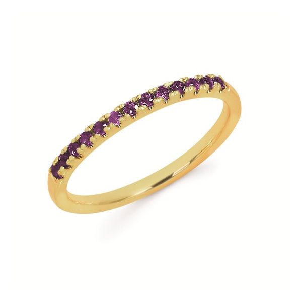 February Birthstone Stacking Band - Amethyst Georgetown Jewelers Wood Dale, IL