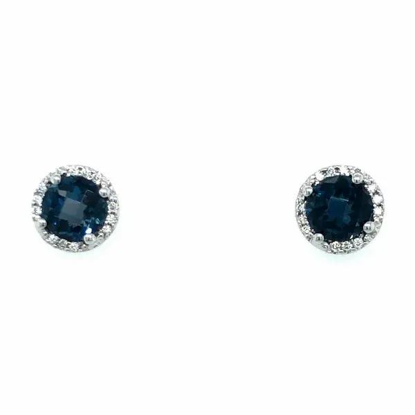 London Blue Topaz Studs Georgetown Jewelers Wood Dale, IL