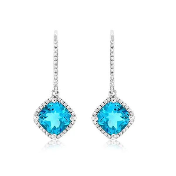 Blue Topaz Drop Earrings Georgetown Jewelers Wood Dale, IL