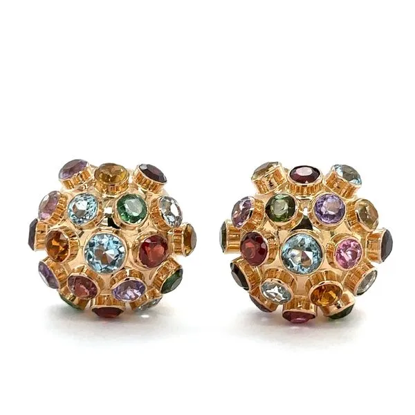 Estate Multi Color Sputnik Non-Pierced Earrings similar item image