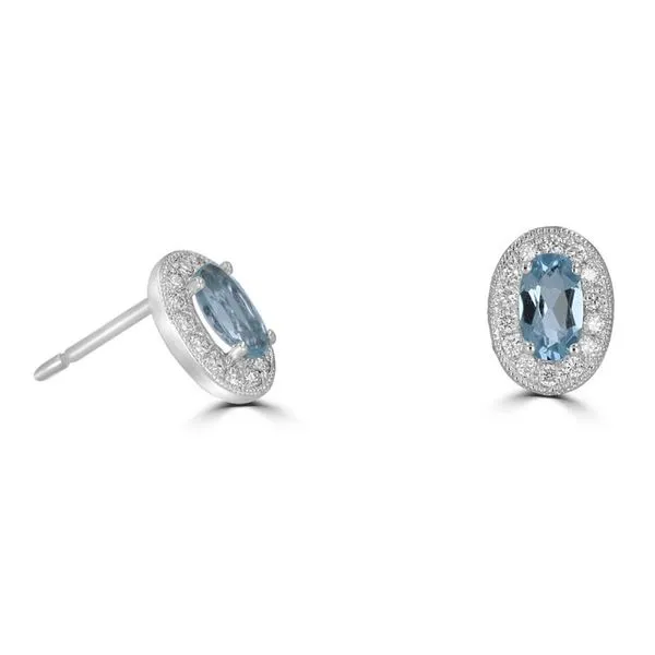 Aquamarine Stud Earrings Georgetown Jewelers Wood Dale, IL