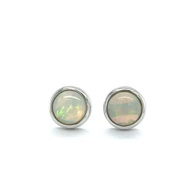 Opal Bezel Stud Earrings Georgetown Jewelers Wood Dale, IL