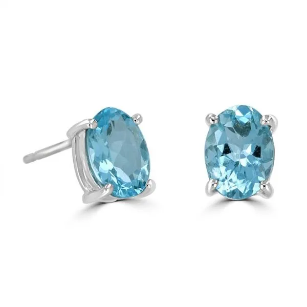 Aquamarine Stud Earrings Georgetown Jewelers Wood Dale, IL