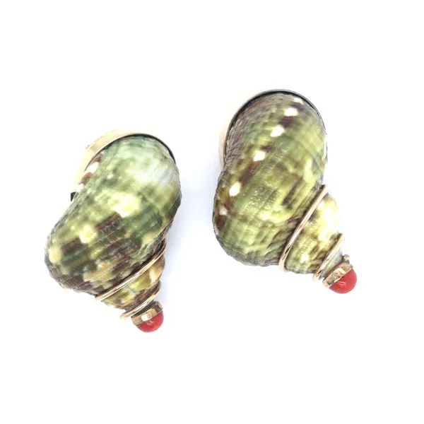 Estate DArezzo Turbo Shell Non-pierced Earrings