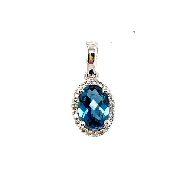 London Blue Topaz Pendant Georgetown Jewelers Wood Dale, IL