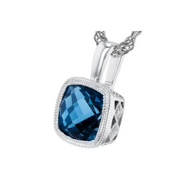 London Blue Topaz Necklace Image 2 Georgetown Jewelers Wood Dale, IL
