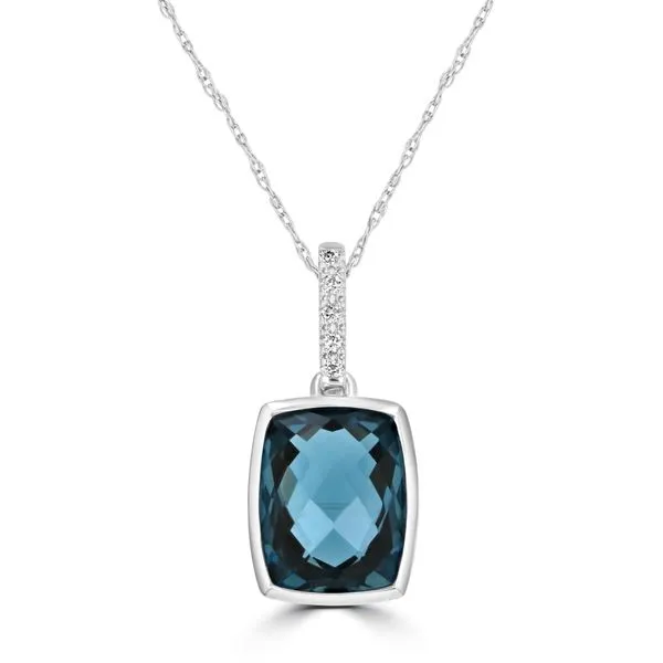 London Blue Topaz Pendant Georgetown Jewelers Wood Dale, IL