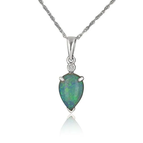 Opal & Diamond Pendant Georgetown Jewelers Wood Dale, IL