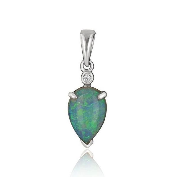 Opal & Diamond Pendant Georgetown Jewelers Wood Dale, IL