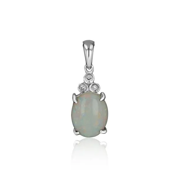 Opal & Diamond Pendant Georgetown Jewelers Wood Dale, IL