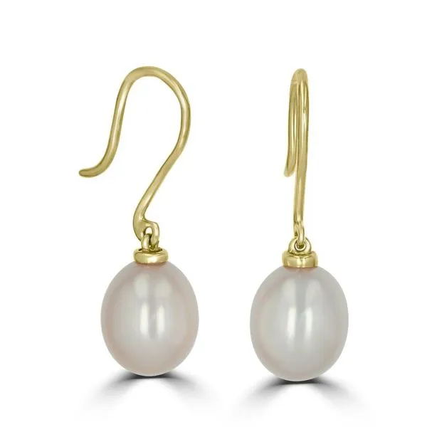 Pearl Wire Dangle Earrings similar item image