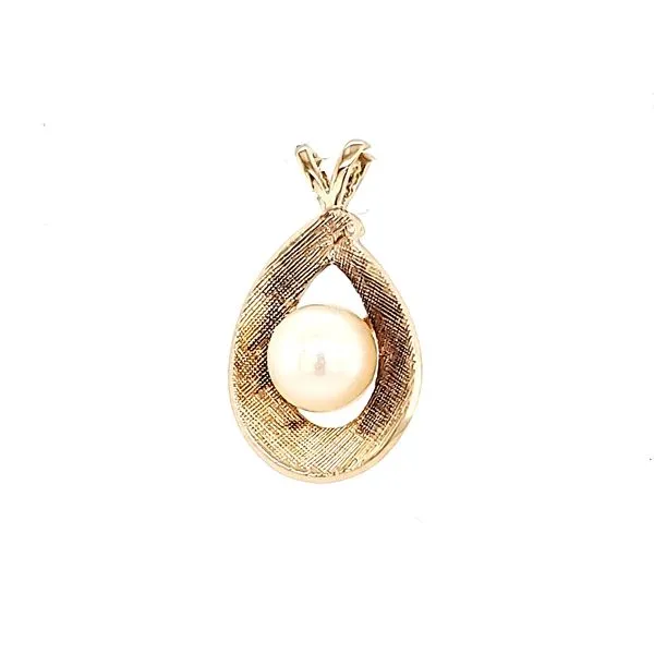 Teardrop Pendant with Pearl Georgetown Jewelers Wood Dale, IL