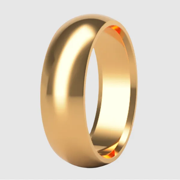 Gold Dome High Polish Band 6mm Georgetown Jewelers Wood Dale, IL