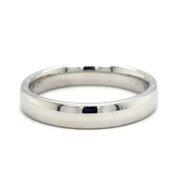 Estate 14K White Gold Domed Band