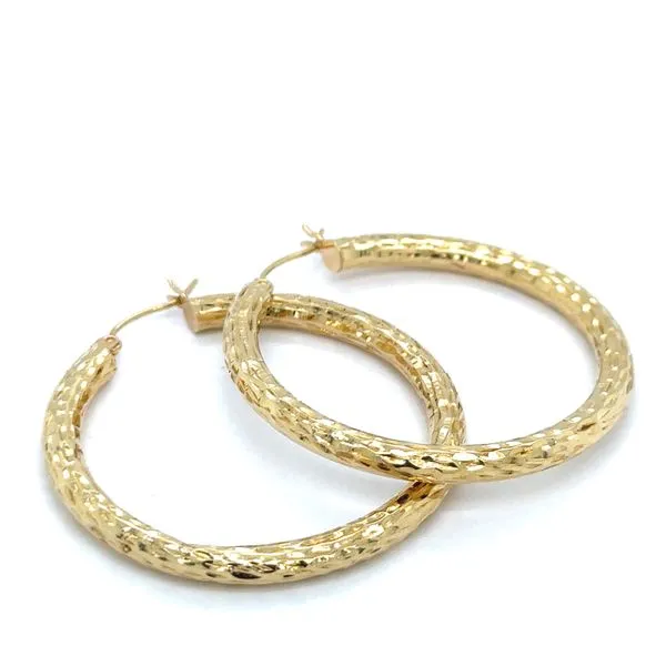 Estate Gold Hoop Earrings Georgetown Jewelers Wood Dale, IL