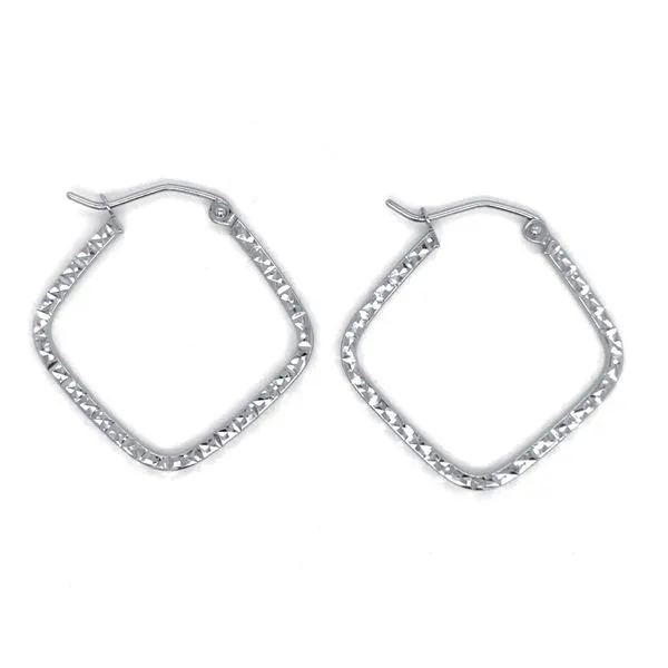14K White Gold Earrings