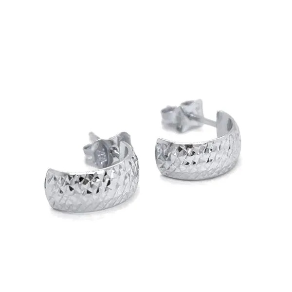 14K White Gold Earrings