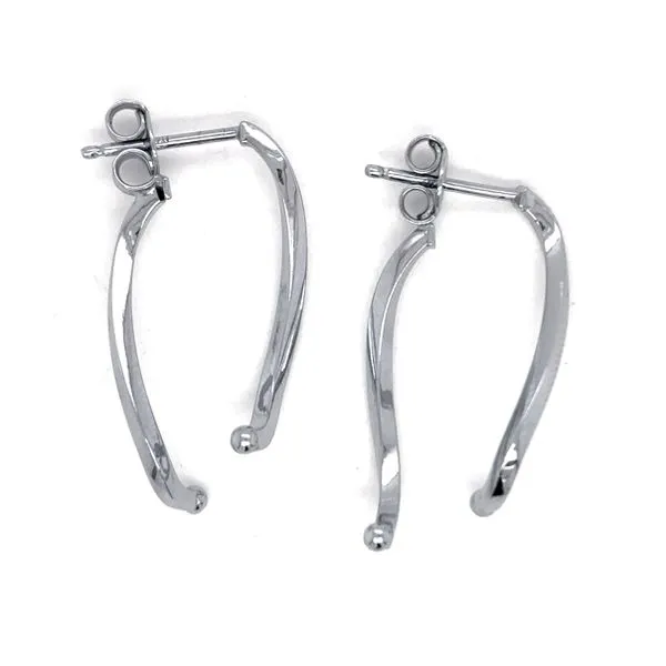 14K White Gold Earrings