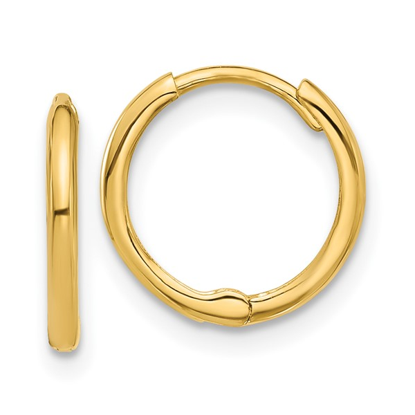 14K Yellow Gold Huggie Hoop Earrings Georgetown Jewelers Wood Dale, IL
