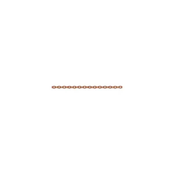 14K Rose Gold Rolo Chain 16