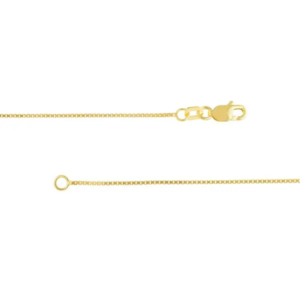 14K Yellow Gold 0.8mm Box Chain 20