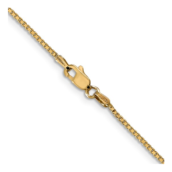 14K Yellow Gold 1.1mm Box Chain 22