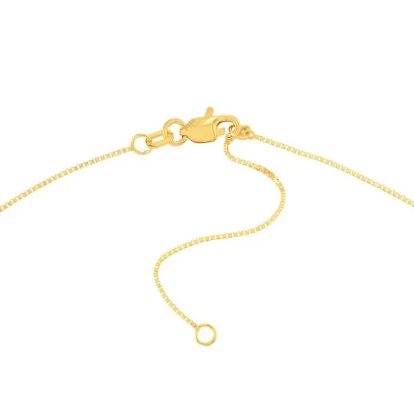 14K Yellow Gold 0.8mm Adjustable Box Chain 16-18