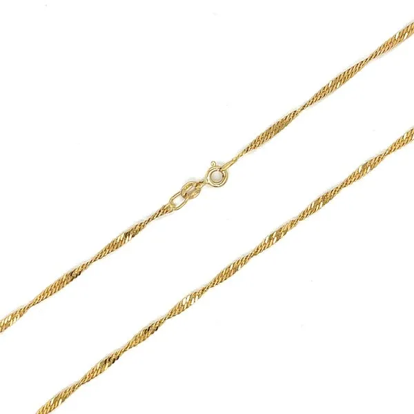 Estate 18K Yellow Gold Signapore Chain 24