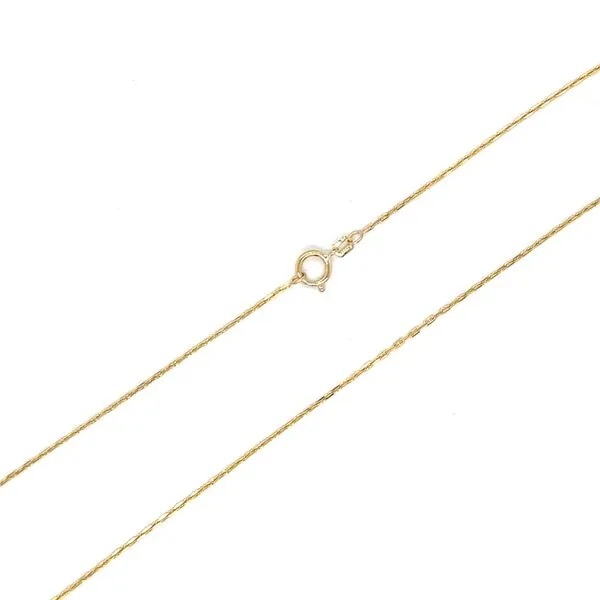 Estate 14K Yellow Gold Diamond Cut Anchor Chain 20.25