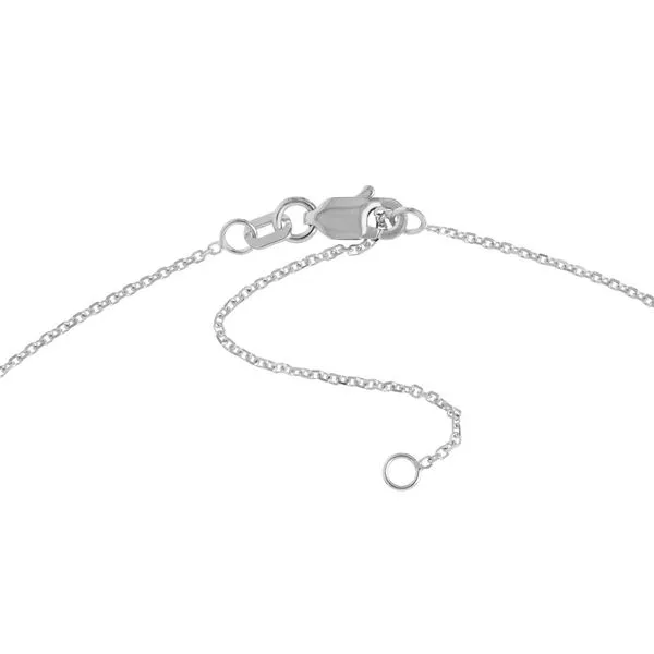 14K White Gold 1.5mm Adjustable Diamond Cut Cable Chain 18-20