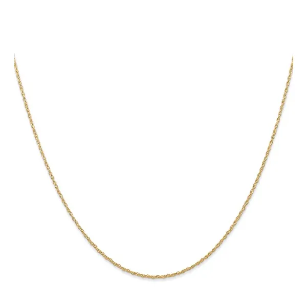 14K Yellow Gold 0.7mm Rope Cable Chain 16