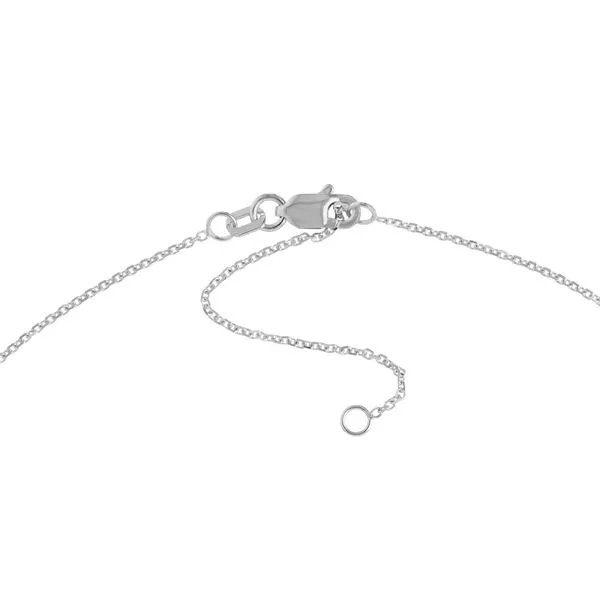14K White Gold Adjustable 0.87mm Diamond Cut Cable Chain 16-17-18