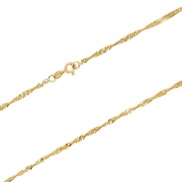 Estate 18K Yellow Gold Singapore Chain 18\
