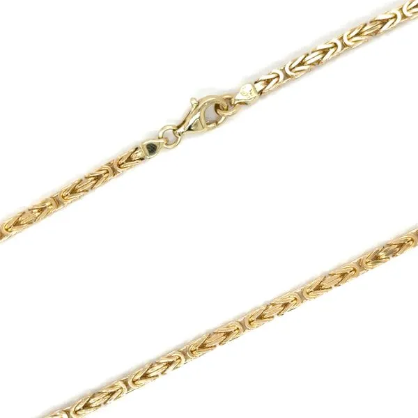 Estate Gold Solid Byzantine Chain 24.5