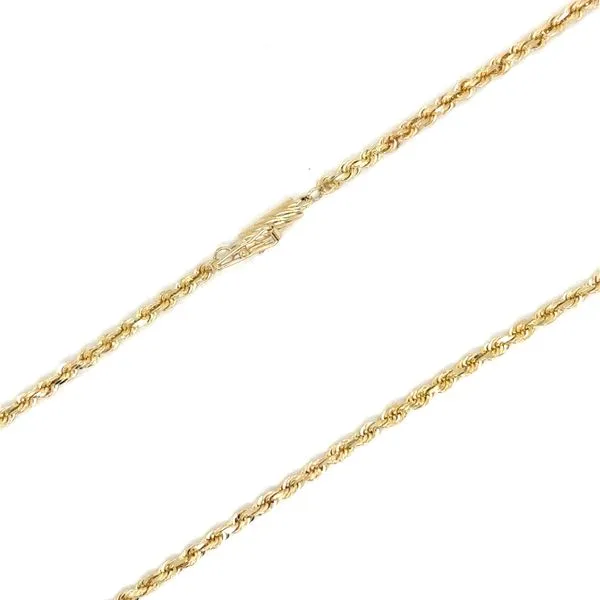 Estate Gold Solid Rope Chain 18\