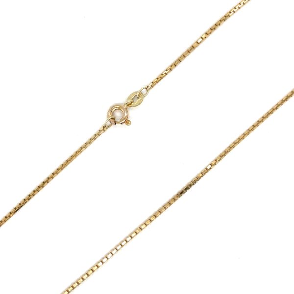 Estate Gold Octagonal Box Chain 15