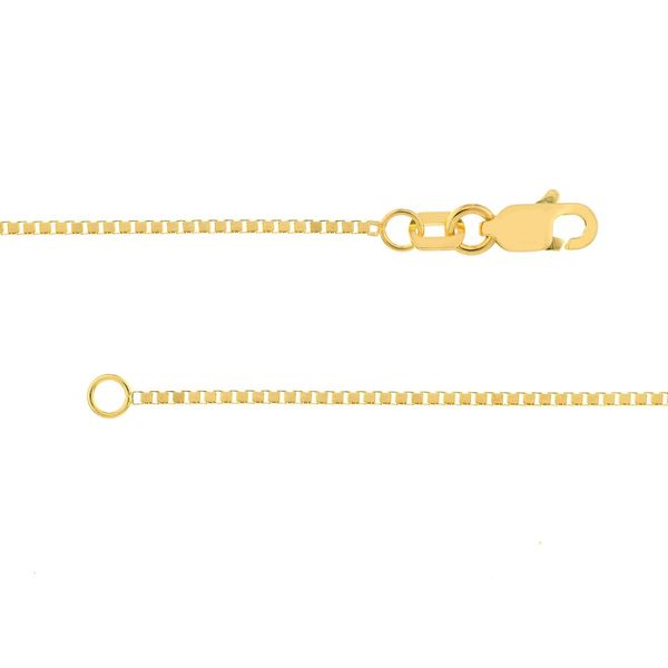 10K Yellow Gold 0.9mm Box Chain 20