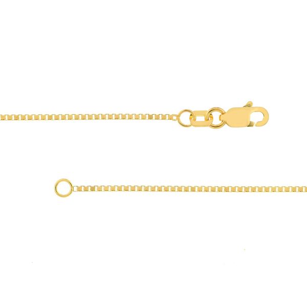 10K Yellow Gold 0.9mm Box Chain 22