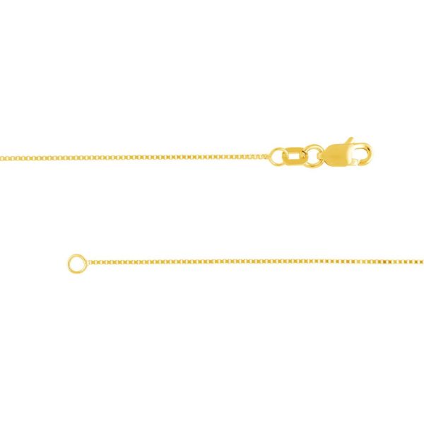 14K Yellow Gold 0.7mm Box Chain 16