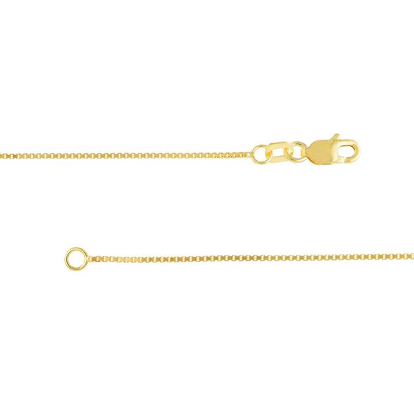 14K Yellow Gold 0.7mm Box Chain 20