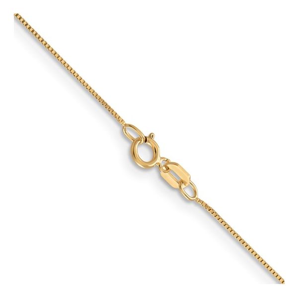 14K Yellow Gold 0.5mm Box Chain 18