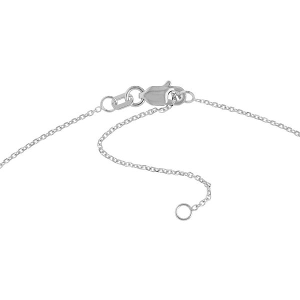 14K White Gold 1.1mm Adjustable Diamond Cut Cable Chain 18-20