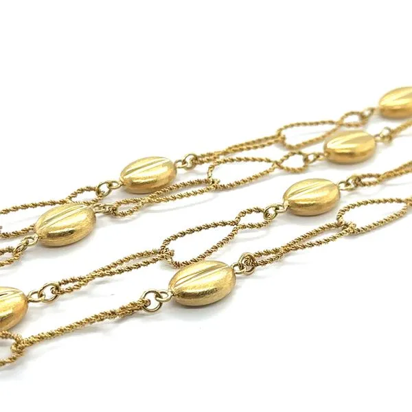 Estate 18K Yellow Gold Necklace 36
