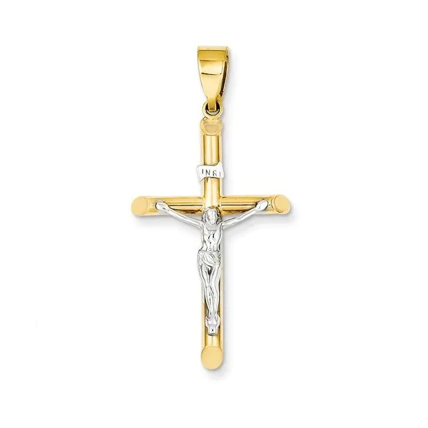 14K Two-Tone Gold Crucifix Georgetown Jewelers Wood Dale, IL