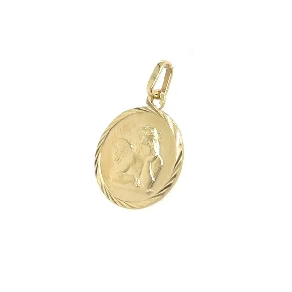 Estate Gold Guardian Angel Pendant Image 2 Georgetown Jewelers Wood Dale, IL
