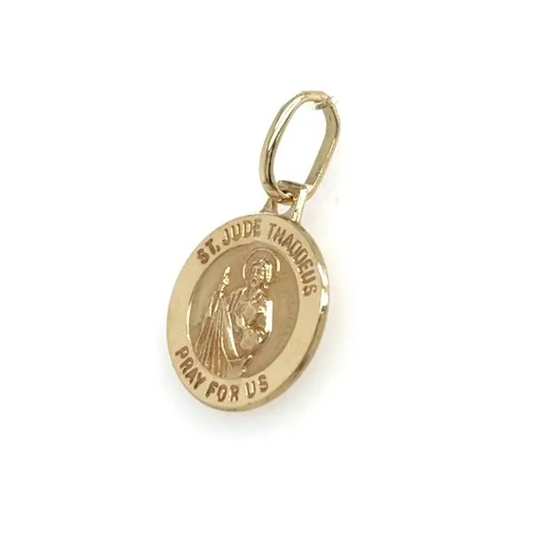 Estate Gold St. Jude Thaddeus Medal Image 2 Georgetown Jewelers Wood Dale, IL