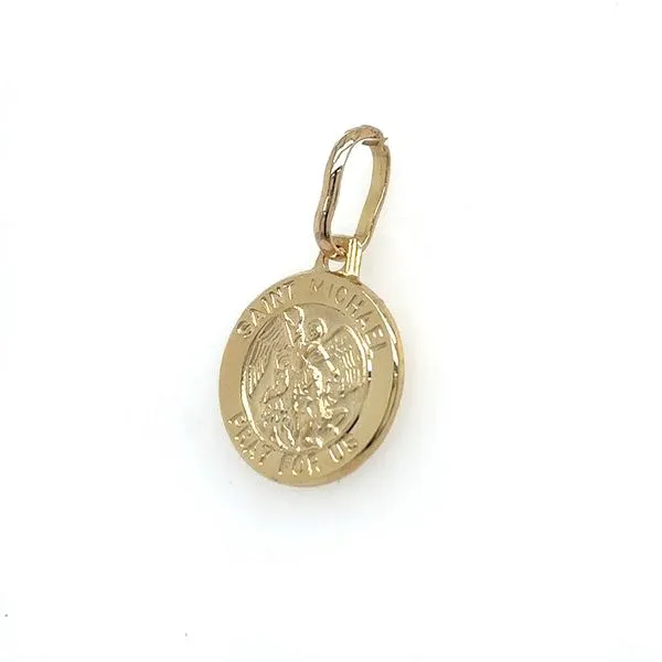 Estate Gold St. Michael Medal Image 2 Georgetown Jewelers Wood Dale, IL