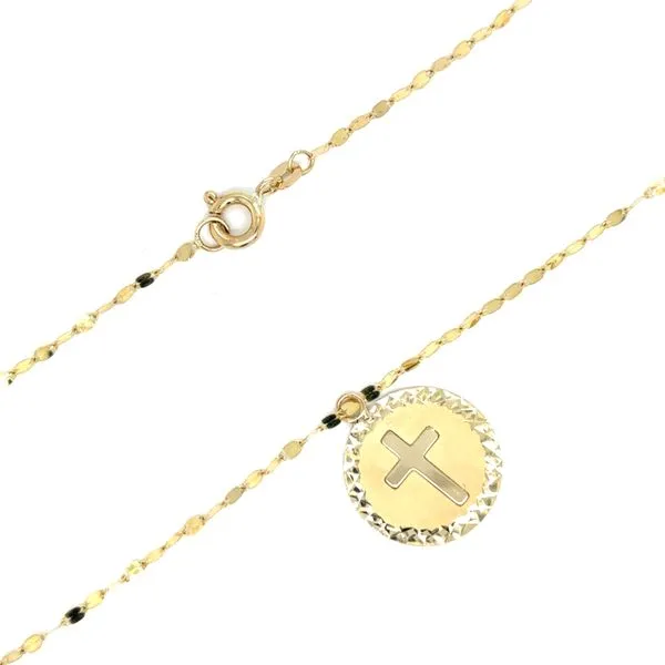 Estate Gold Cross Necklace